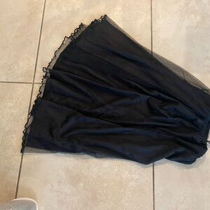 Elegant Black Lace Skirt